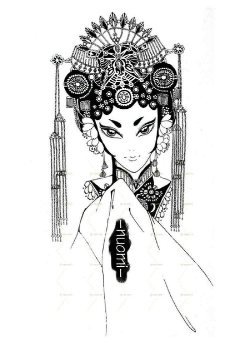 戏曲黑头蟒袍怎么画好看